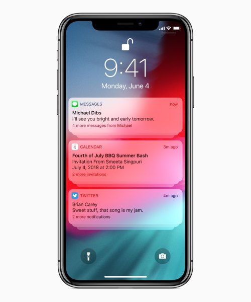 Notificações agrupadas no iOS 12