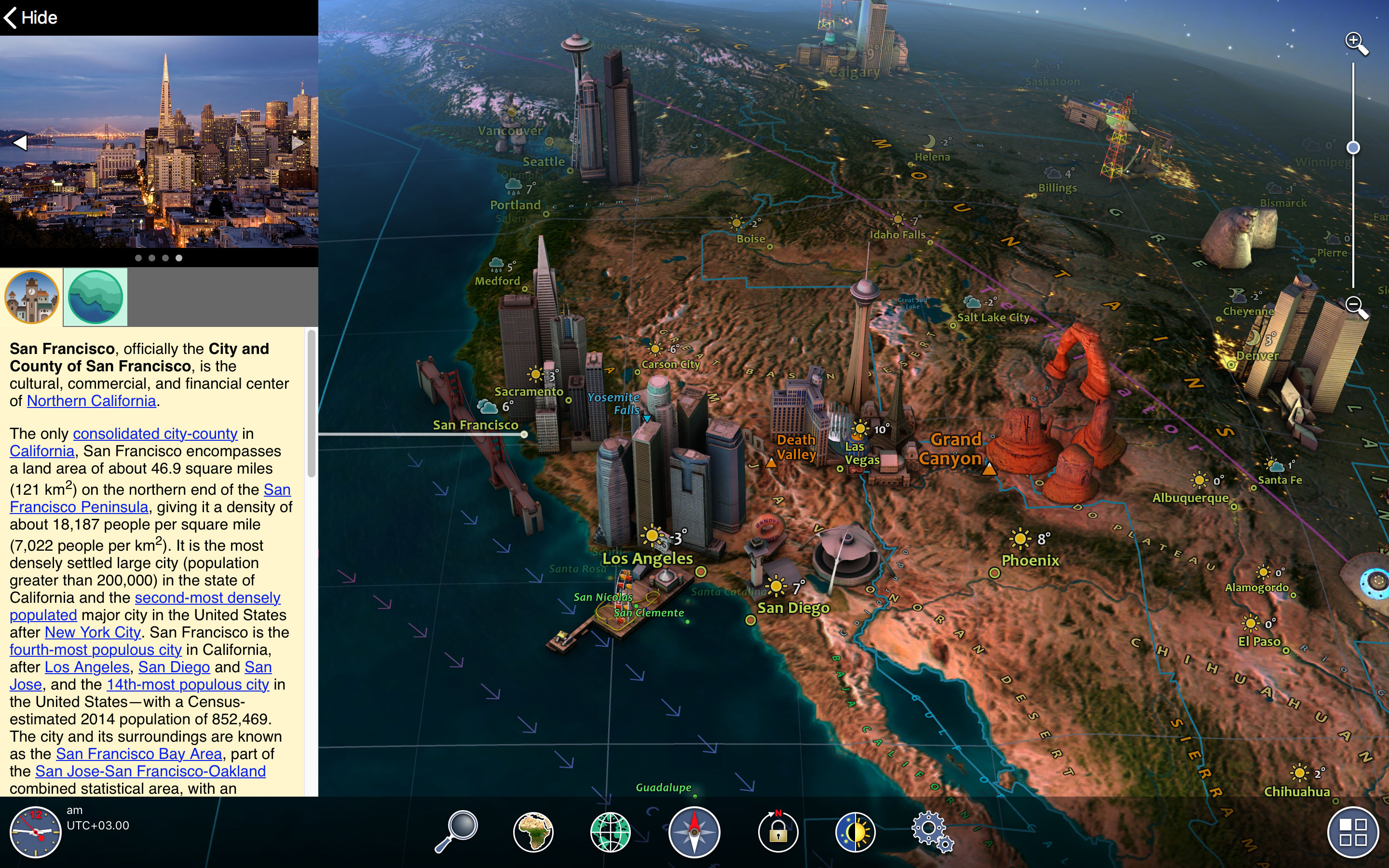 Screenshot do app Earth 3D - World Atlas