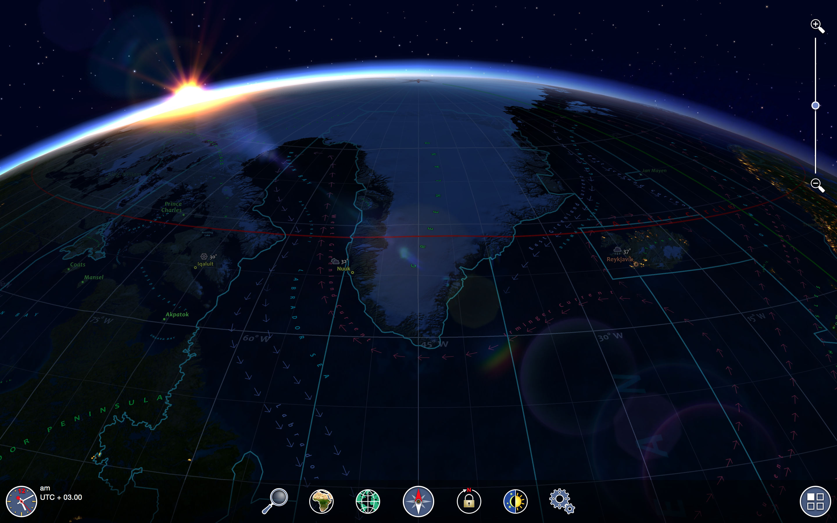 Screenshot do app Earth 3D - World Atlas