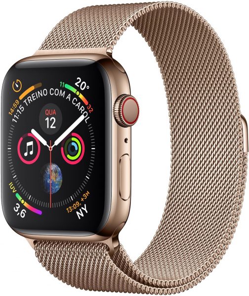 Apple Watch Series 4 dourado