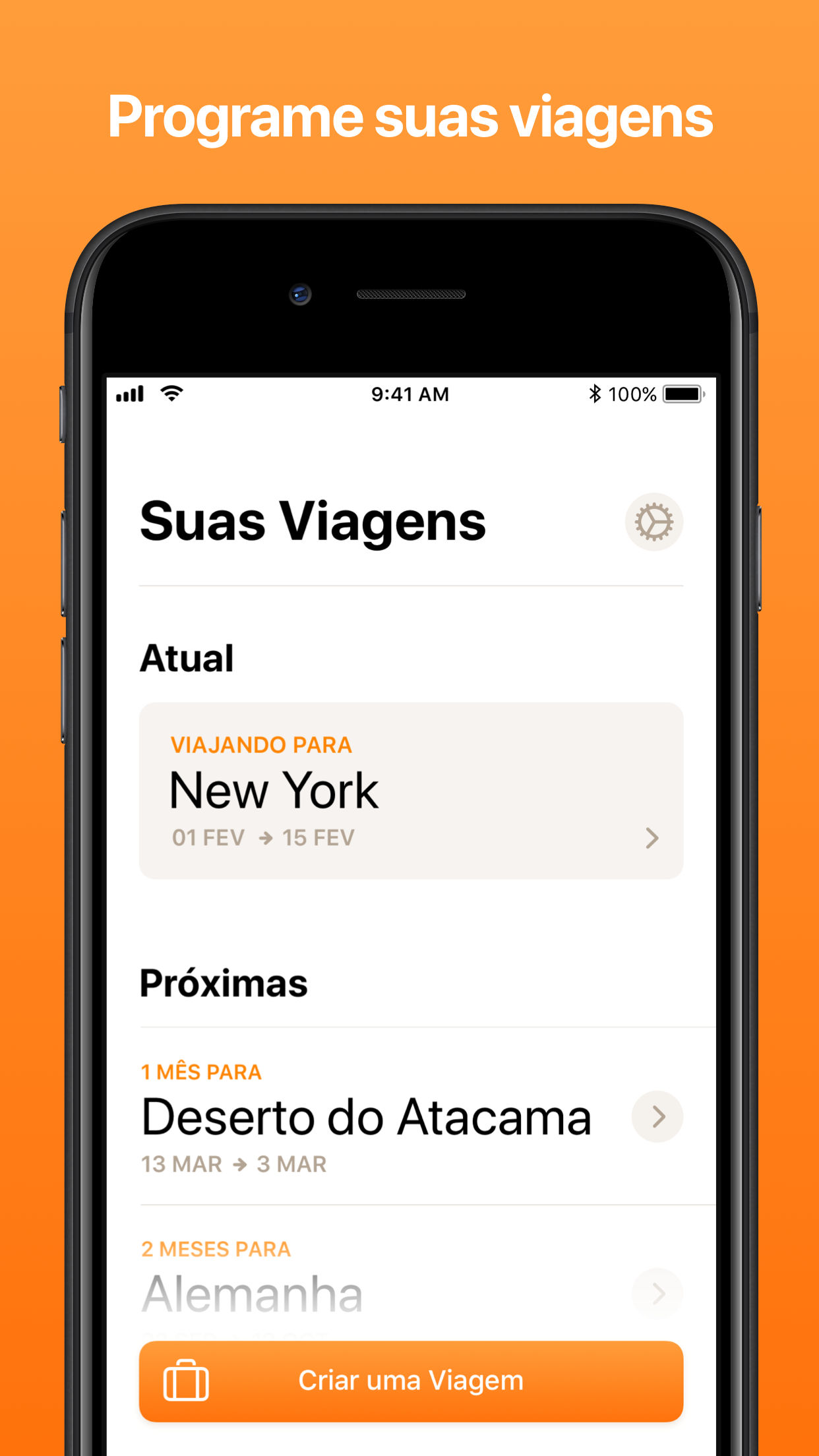 Screenshot do app Tripsy: Planejamento de Viagem