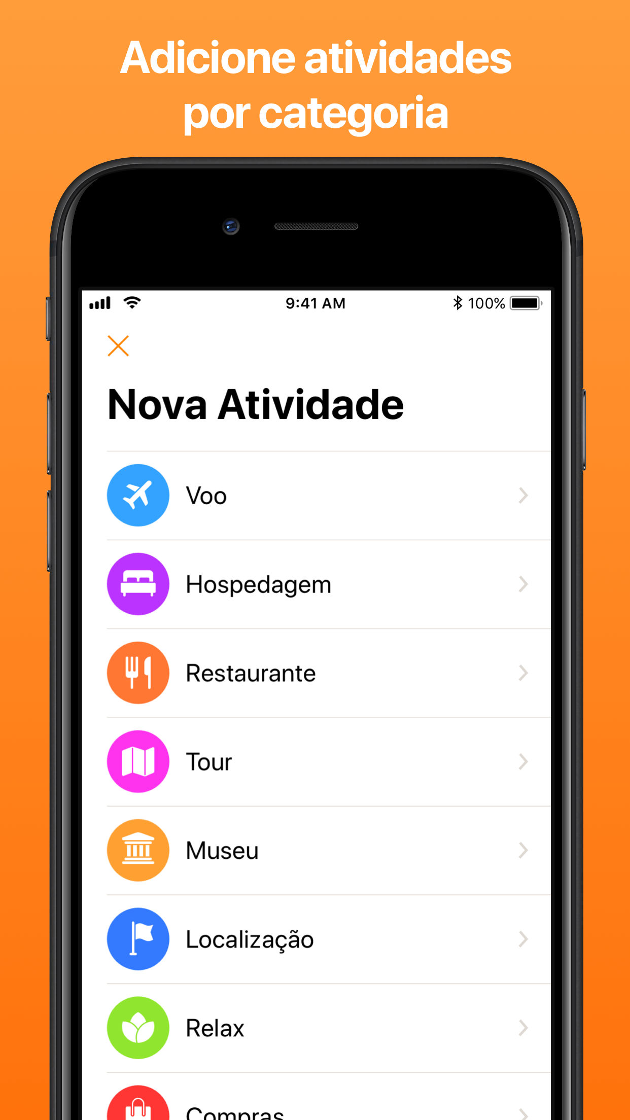 Screenshot do app Tripsy: Planejamento de Viagem