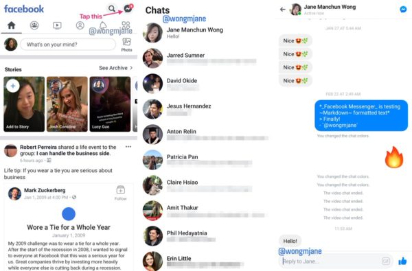 Messenger poderá voltar para dentro do app do Facebook em breve