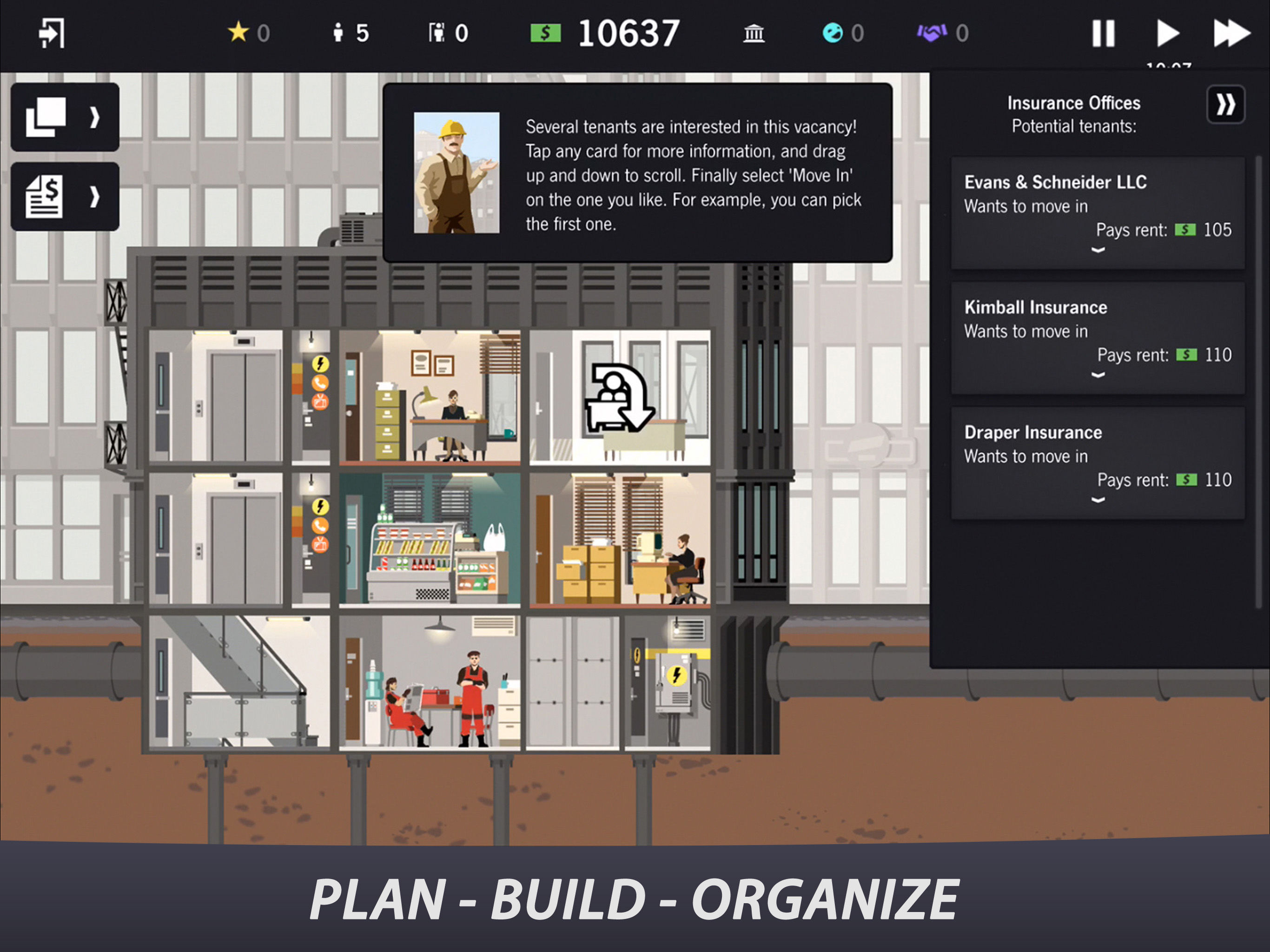 Screenshot do app Project Highrise