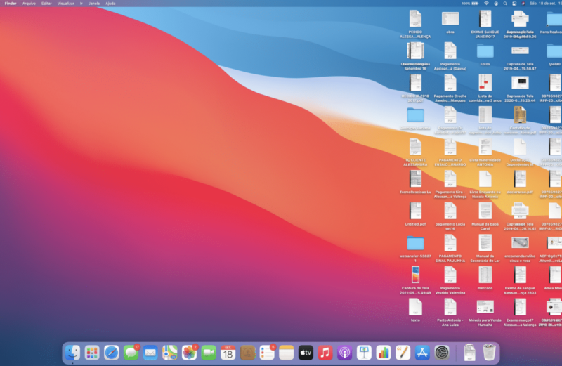 Como organizar os arquivos no Desktop do Mac em Conjuntos