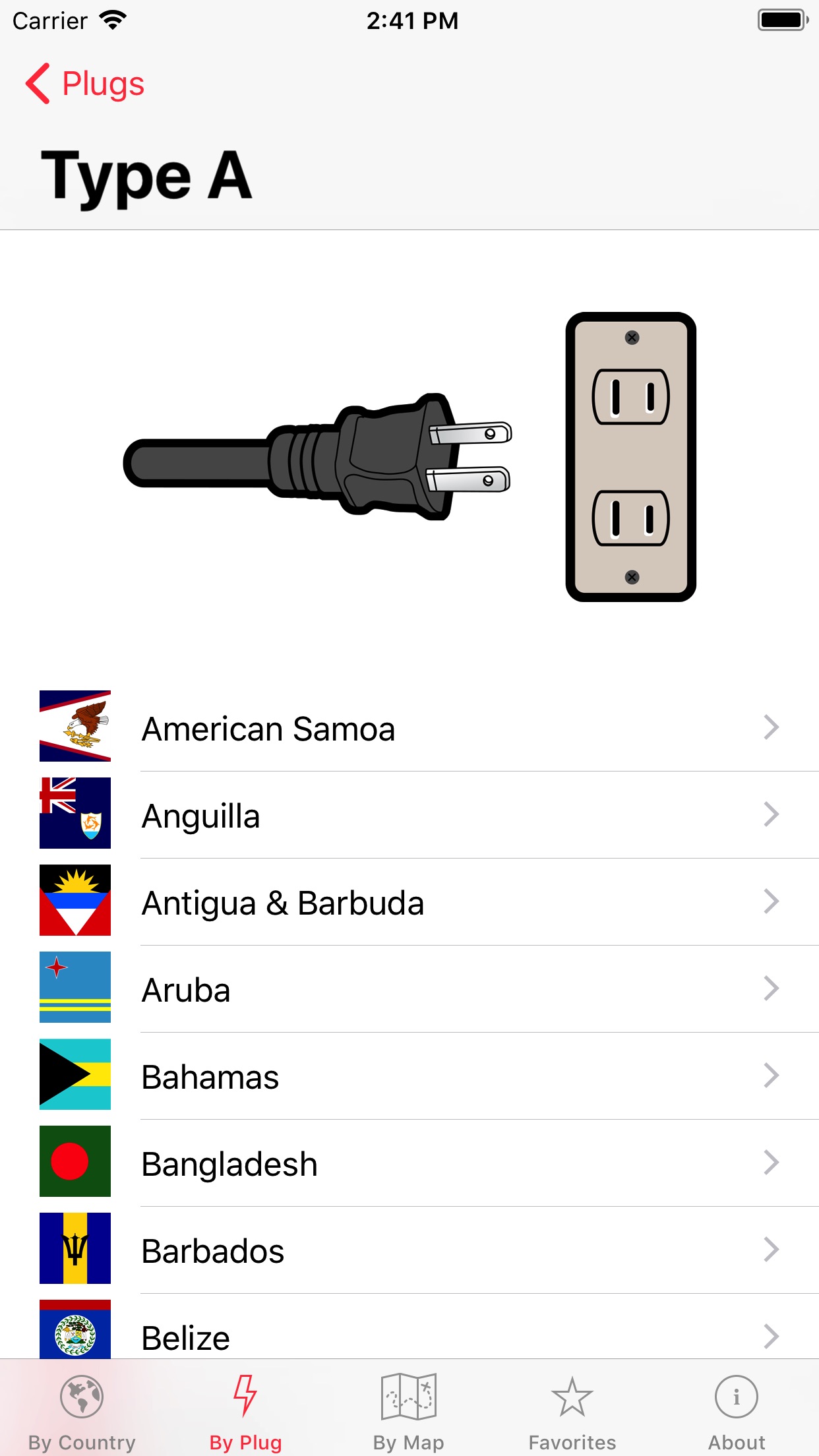 Screenshot do app Plugs of the World