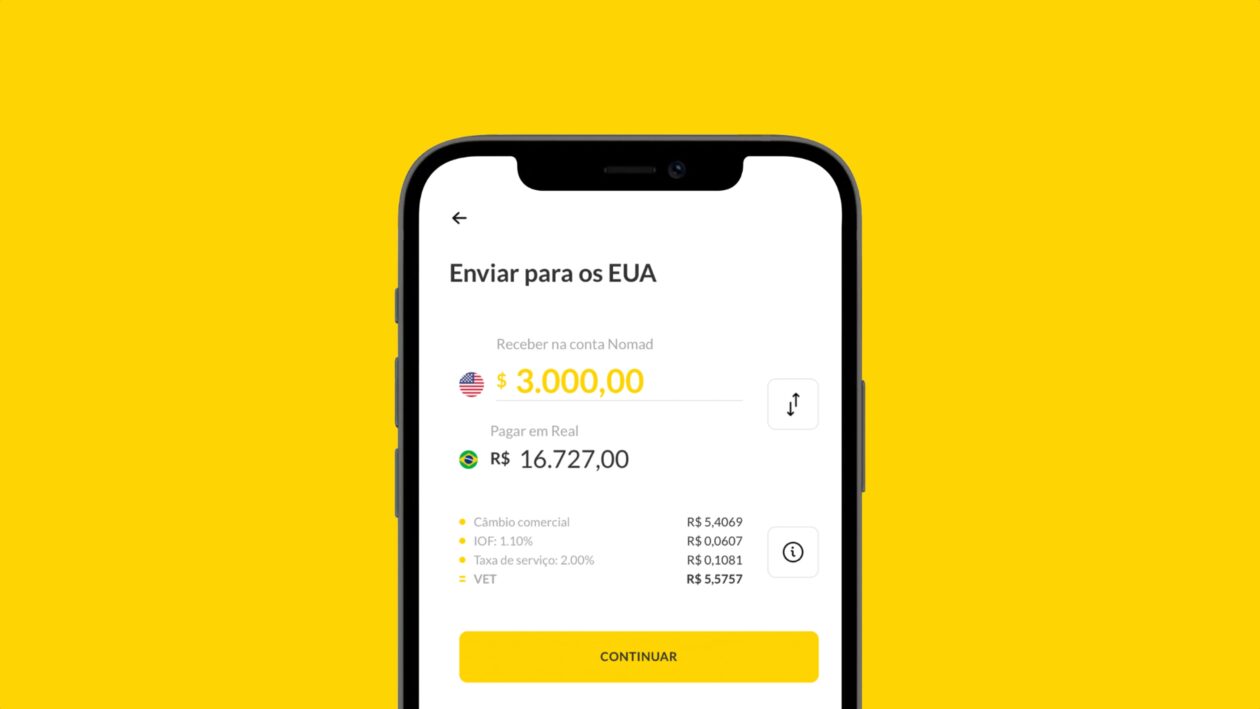 Pague zero de taxas (spread) na sua 1ª remessa com a Nomad