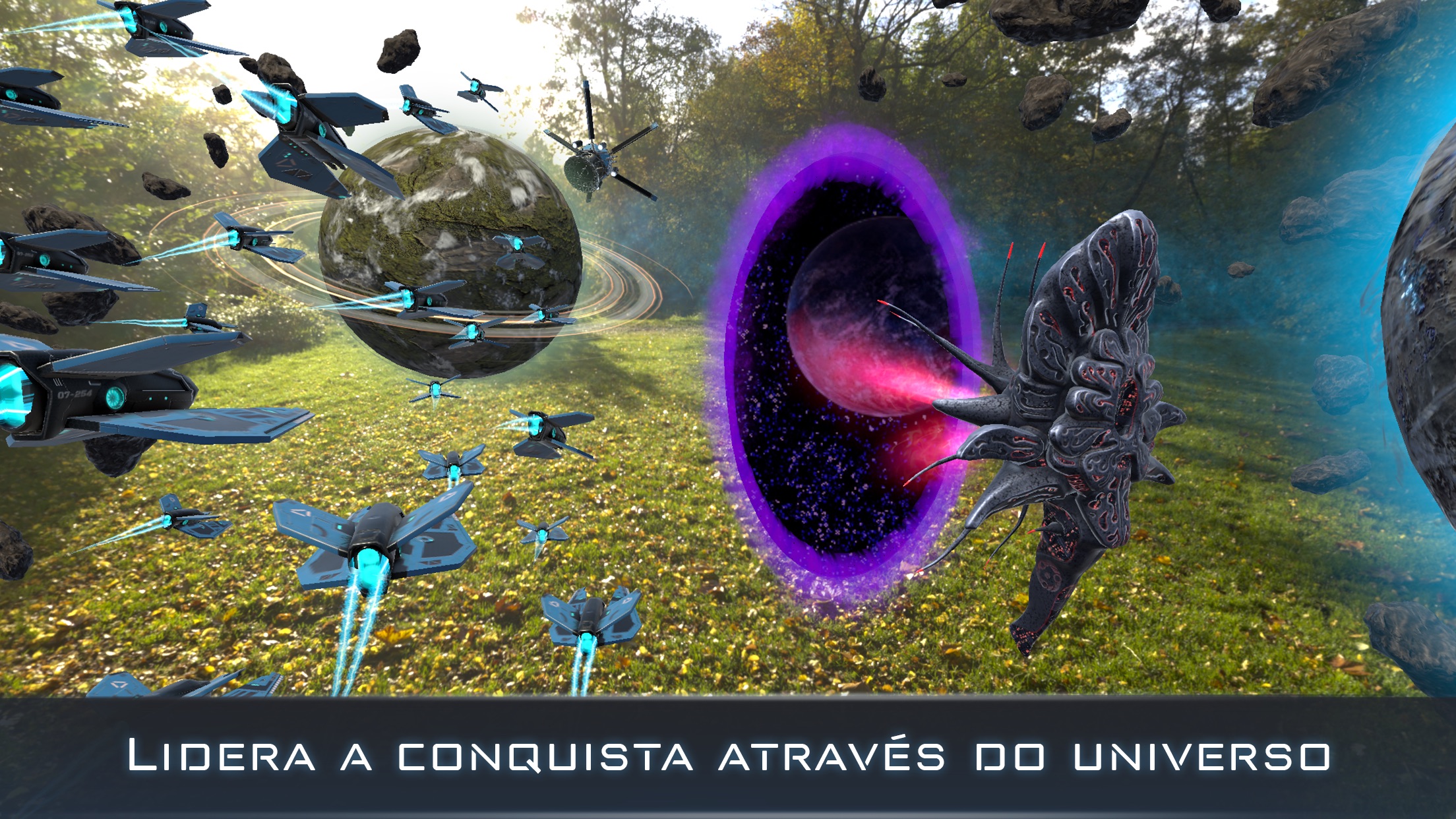 Screenshot do app Cosmic Frontline AR