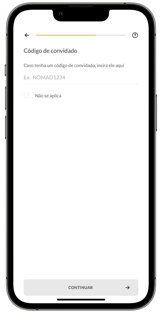 Cupom de convidado na Nomad
