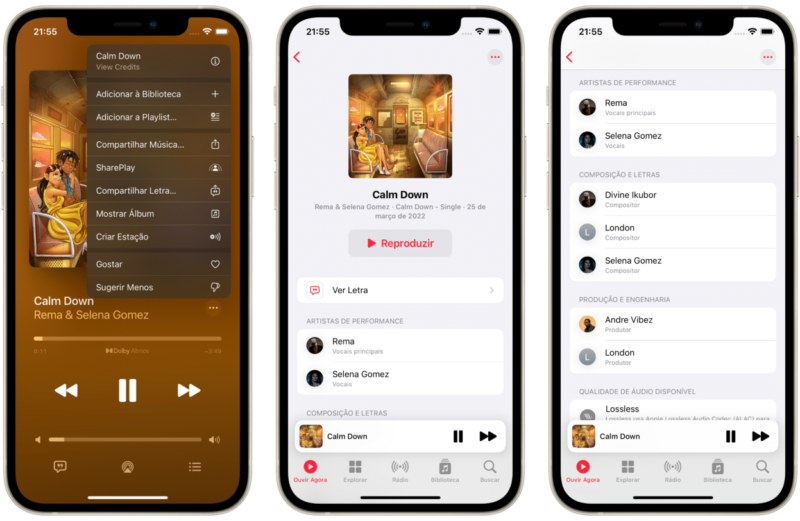 Apple Music ganha seção de créditos na 3ª beta do iOS 17; confira mais novidades!