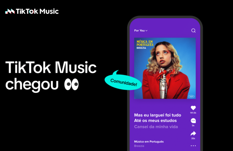 TikTok Music: rede social lança streaming de músicas no Brasil