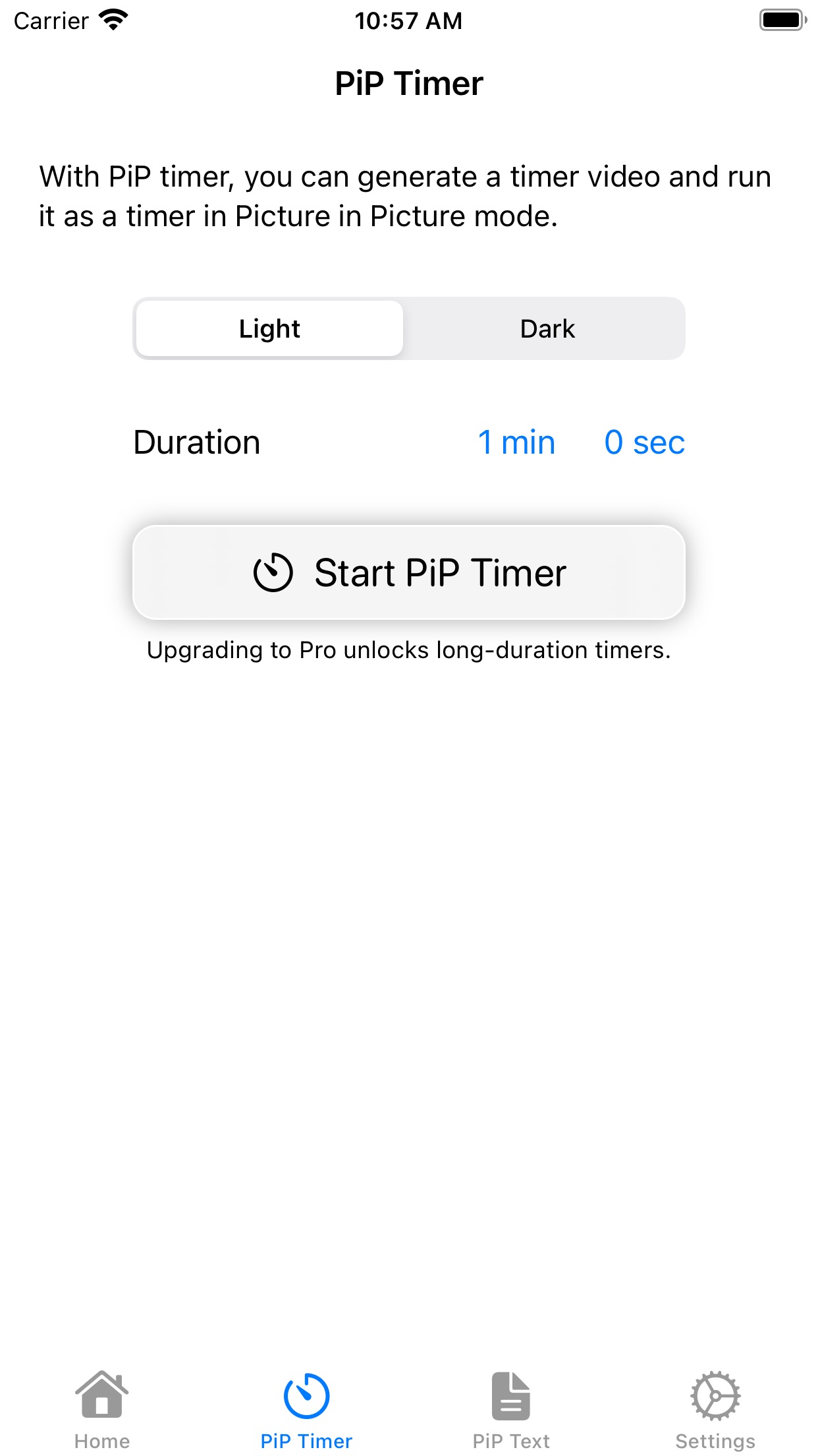 Screenshot do app FilePiP: PDF, Timer, Photos …