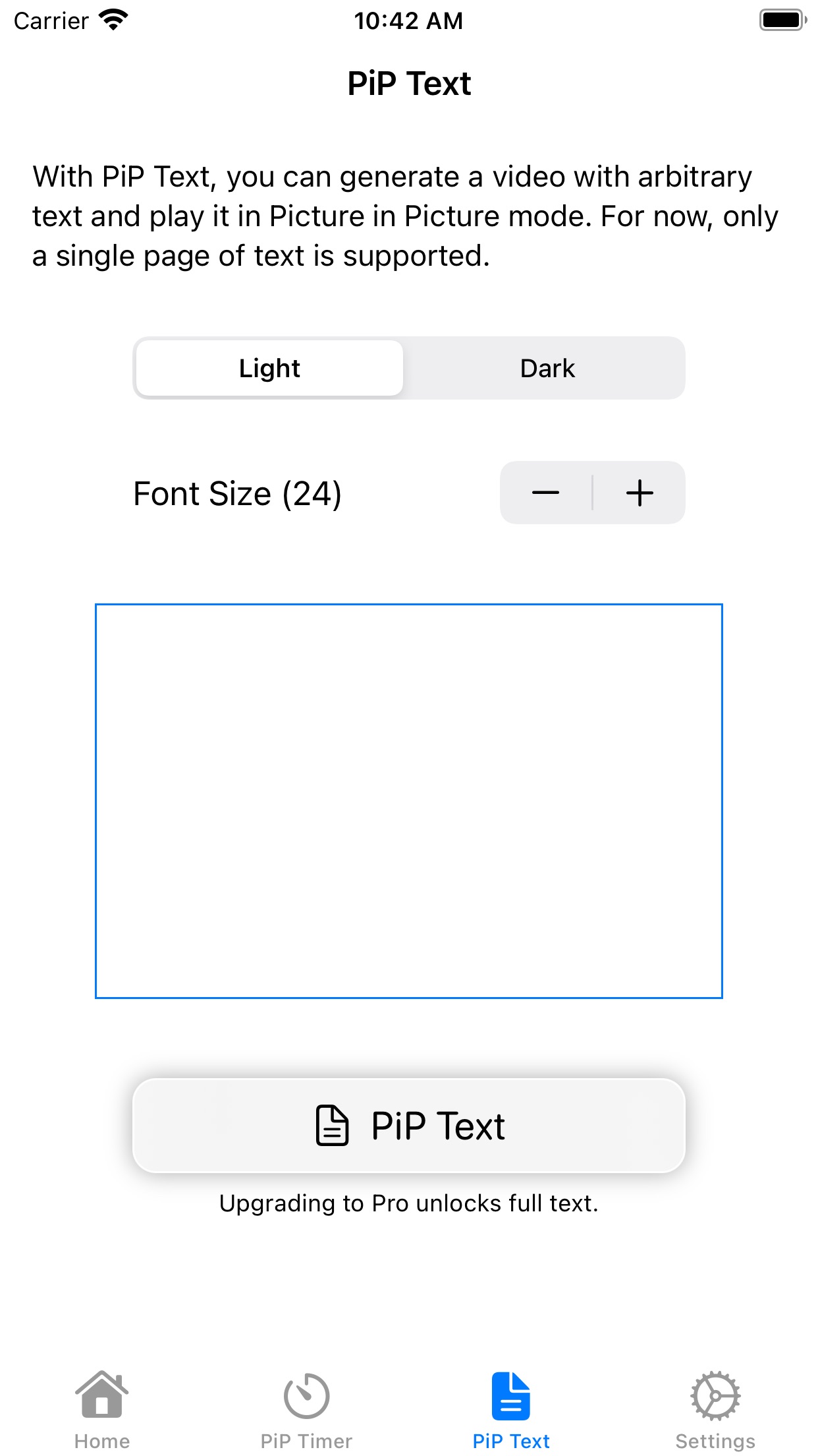 Screenshot do app FilePiP: PDF, Timer, Photos …