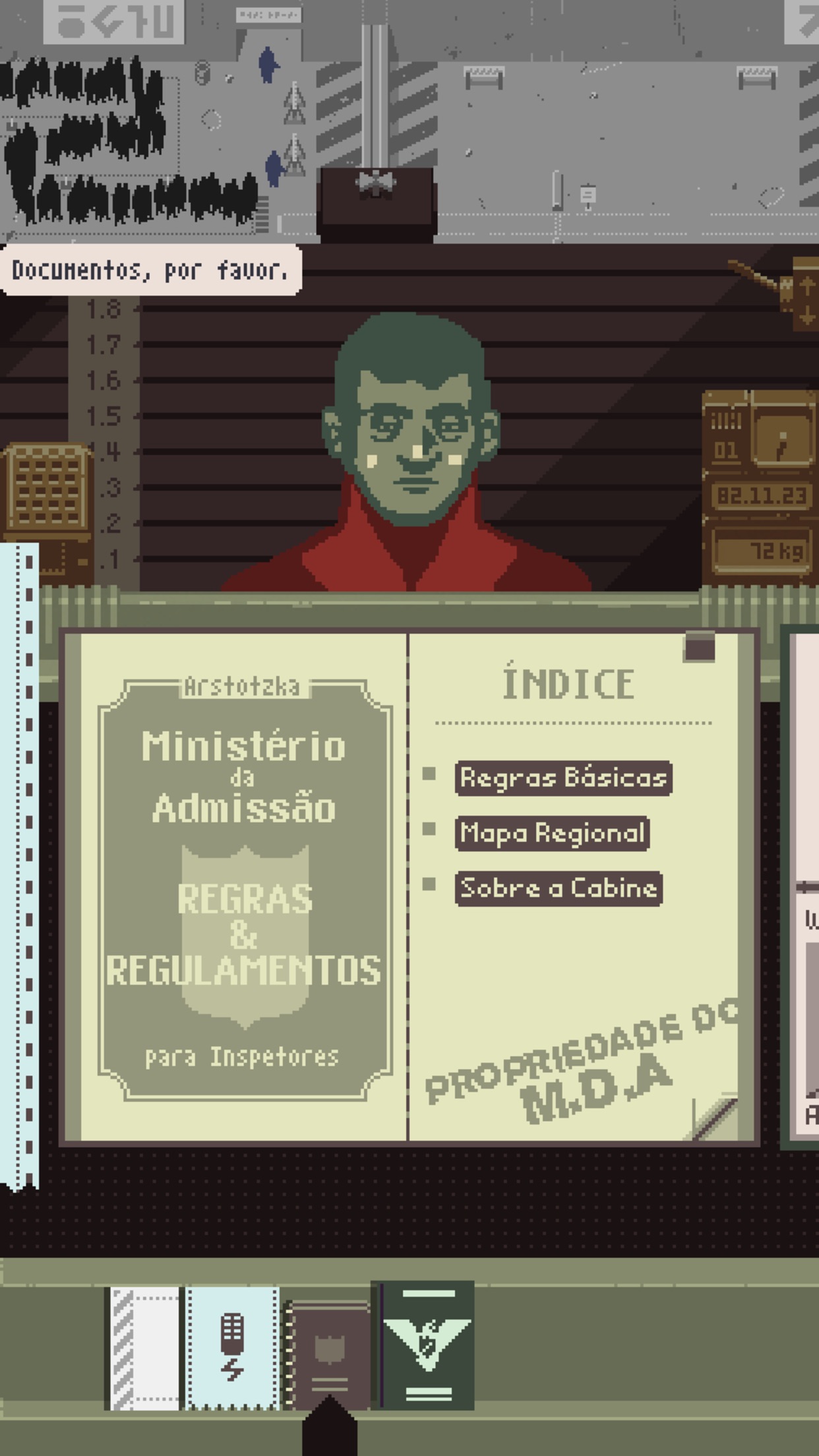 Screenshot do app Papers, Please