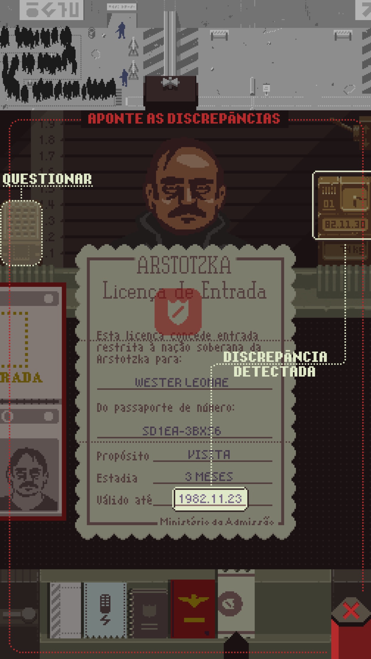 Screenshot do app Papers, Please