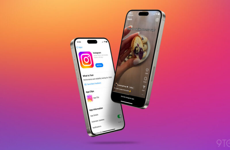 Instagram testa Clipe de App para Reels em versão beta no iOS