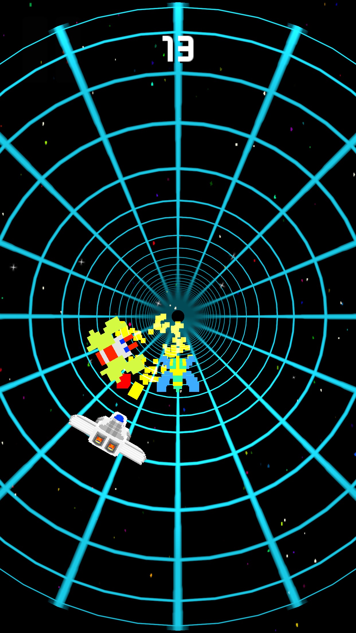 Screenshot do app Spaceholes - Arcade Watch Game