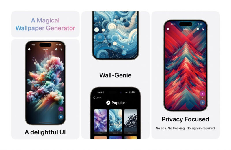 App Wall Genie usa IA para gerar wallpapers personalizados