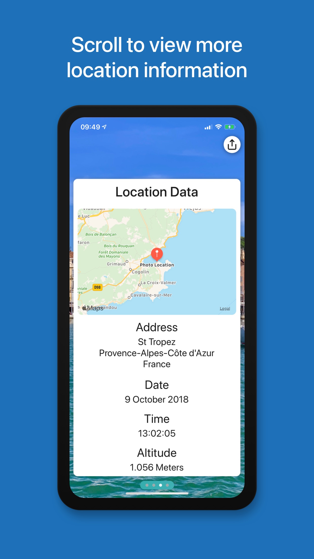 Screenshot do app Metadata