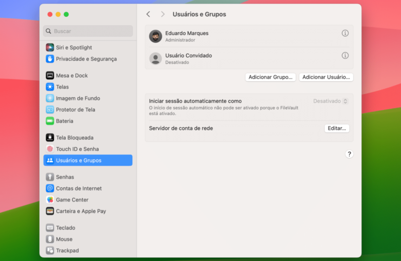 Como dividir contas de usuários no macOS e separar as suas informações