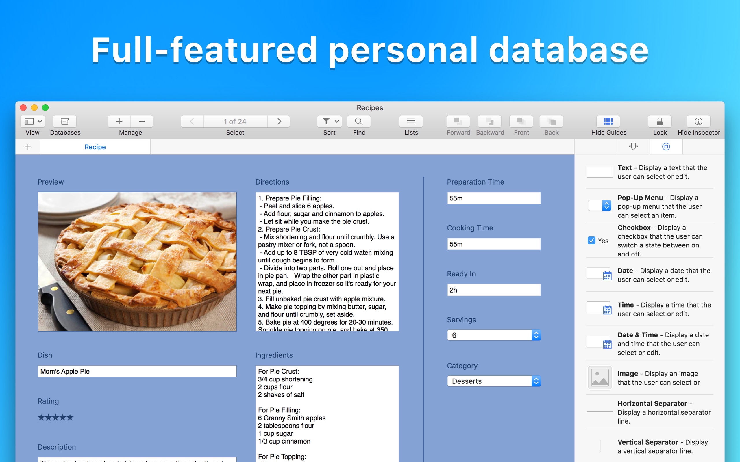 Screenshot do app Records - Personal Database