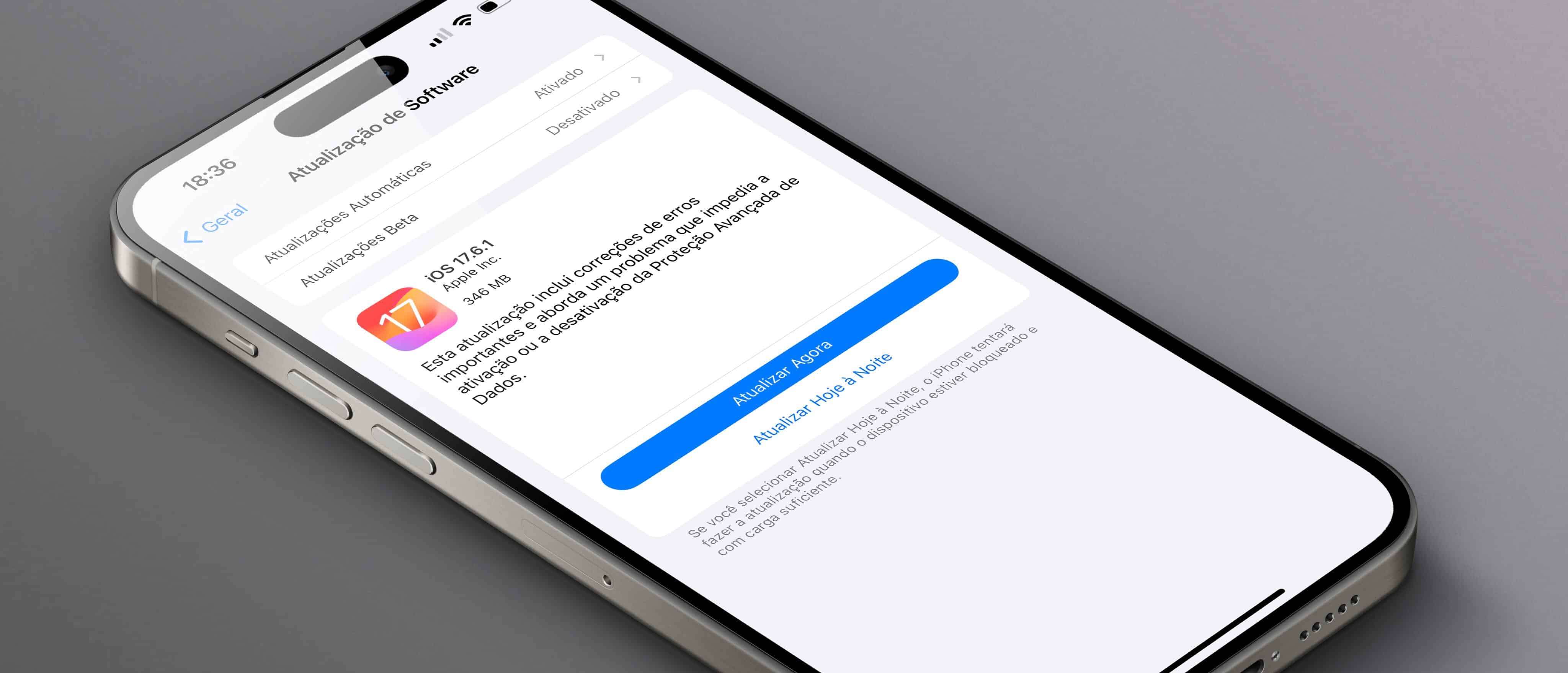Update para o iOS 17.6.1