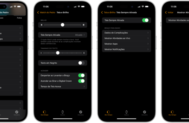 Como desativar as Atividades ao Vivo no Apple Watch com o braço abaixado