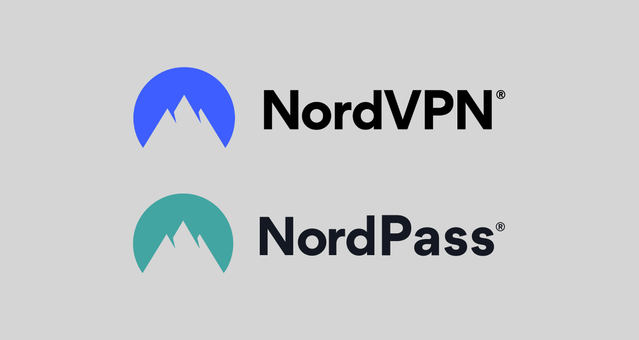 Logos da NordVPN e do NordPass