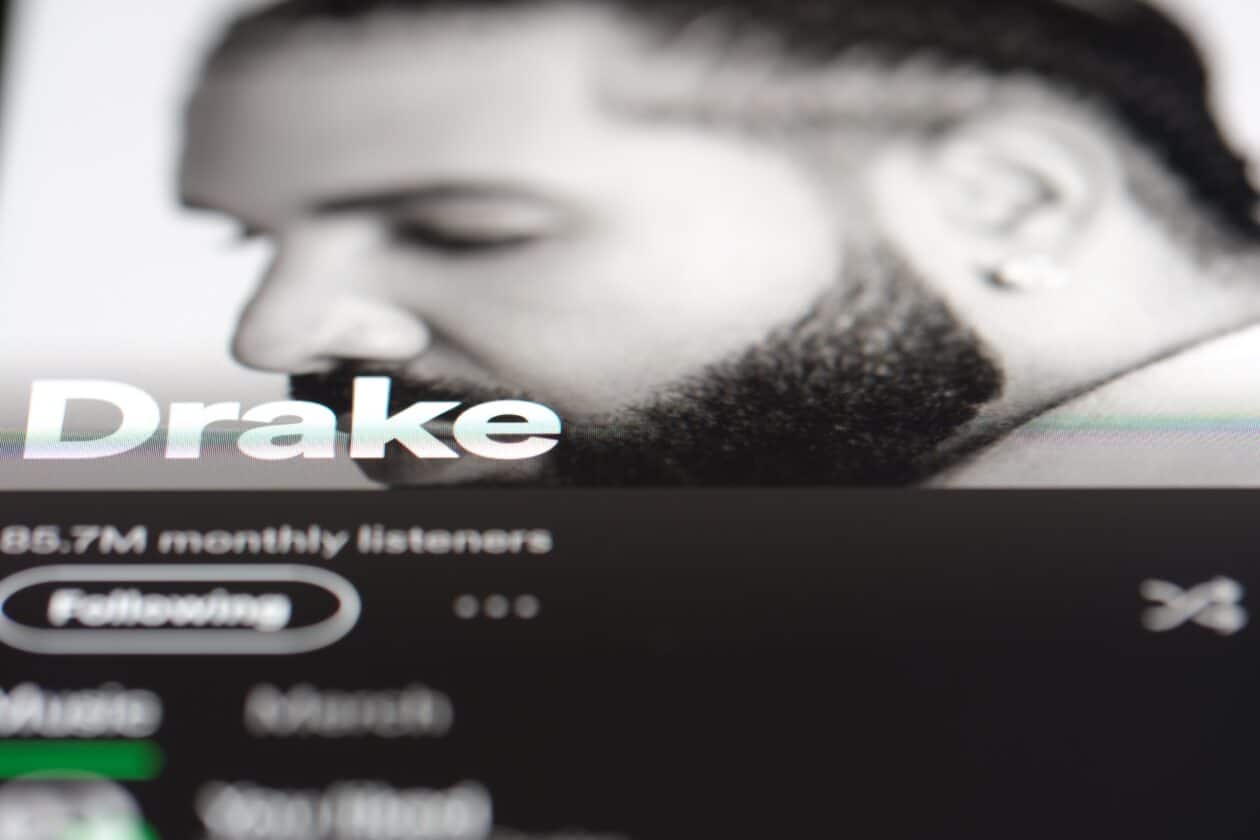 Perfil do rapper Drake no Spotify