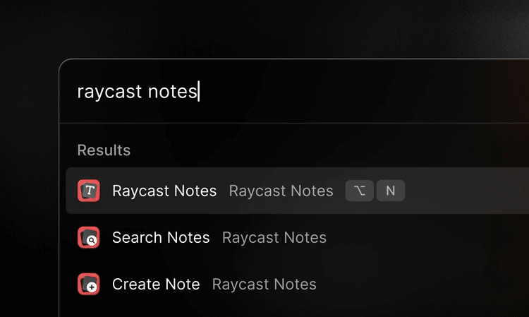 Raycast anuncia novo sistema de notas e lista de espera do app para iOS