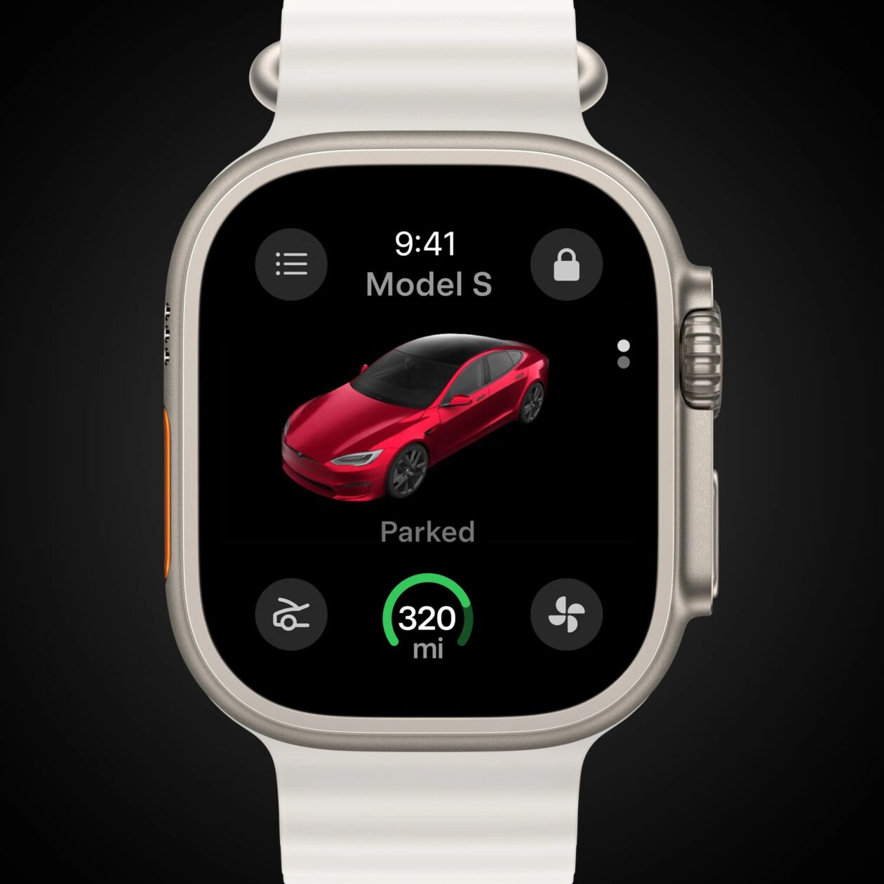 Aplicativo da Tesla para Apple Watch