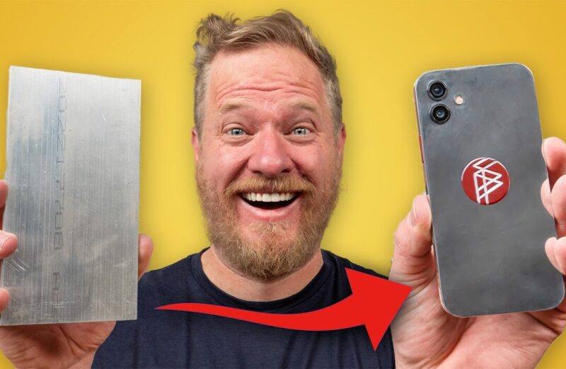 YouTuber leva um ano para transformar bloco de alumínio em iPhone funcional