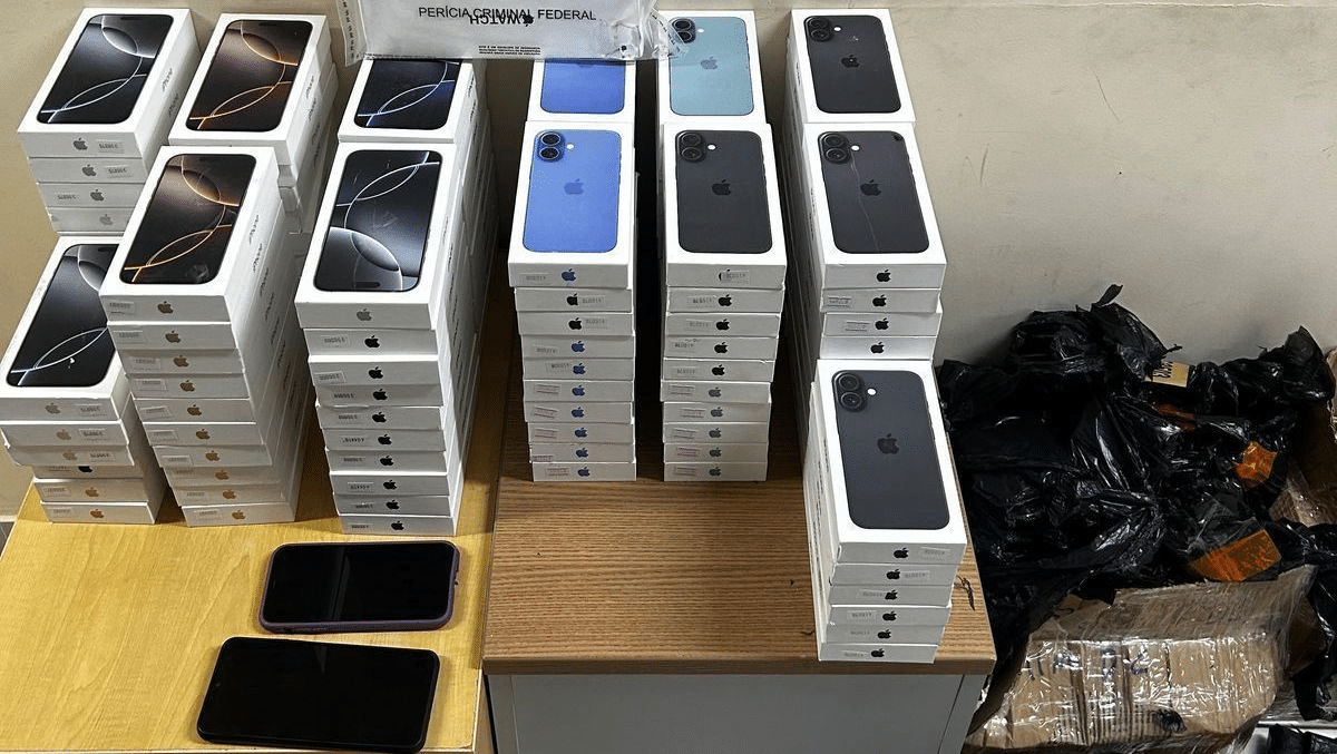 120 iPhones apreendidos pela PMESP