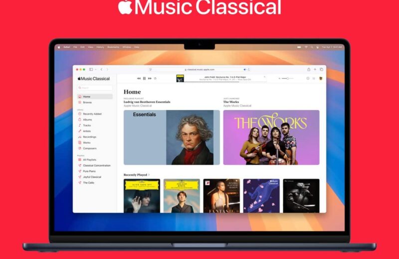 Apple Music Classical agora pode ser acessado também pela web