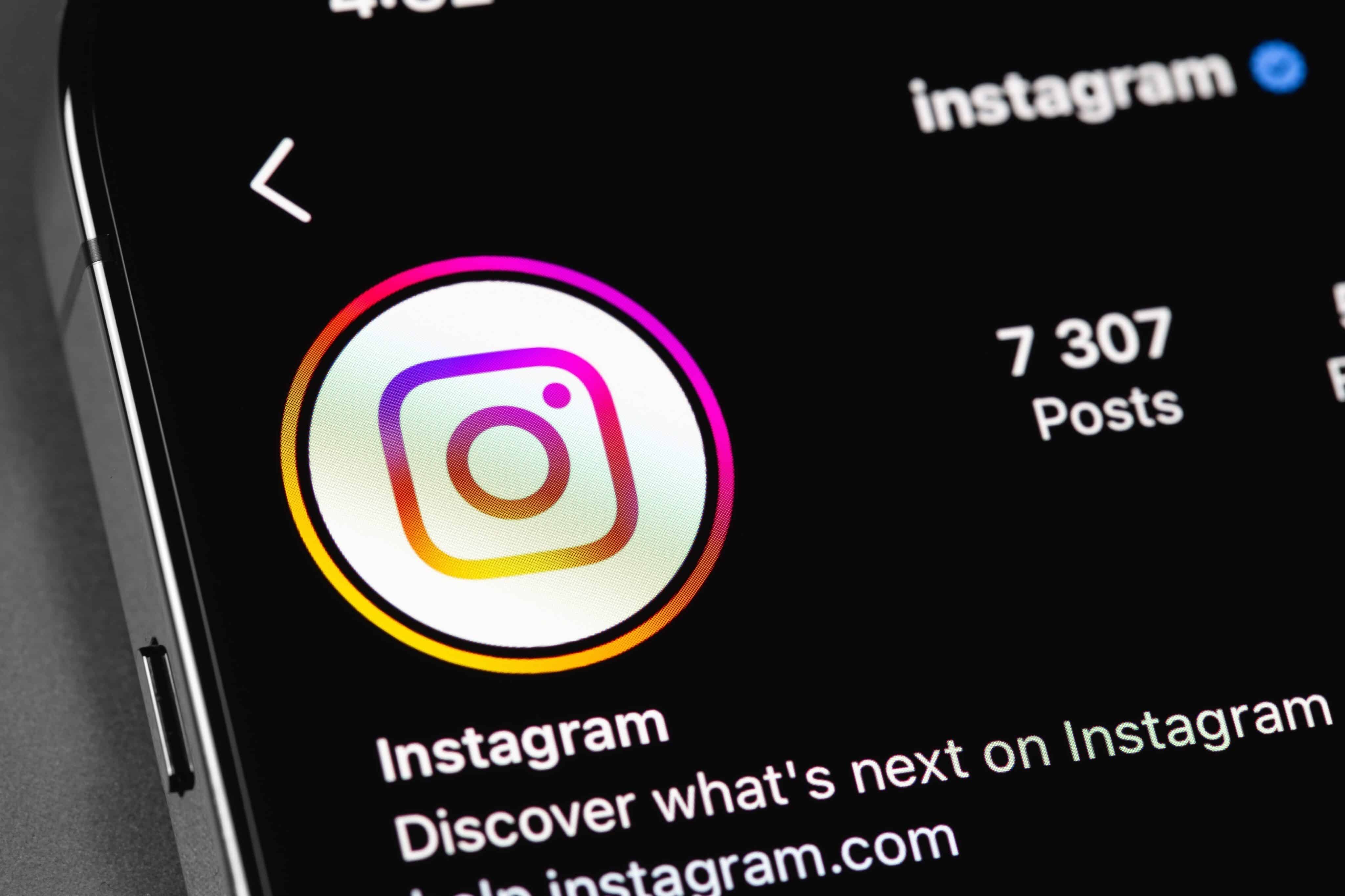 Instagram rodando no iPhone