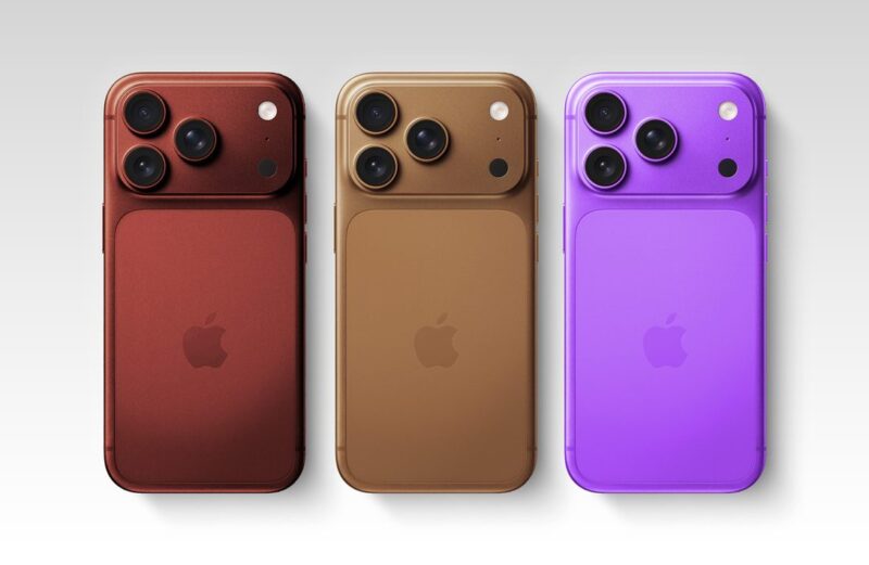 Leaker aposta em três novas cores chamativas para os “iPhones 18 Pro”