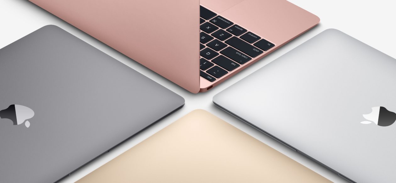As quatro cores do MacBook com tela Retina de 12"
