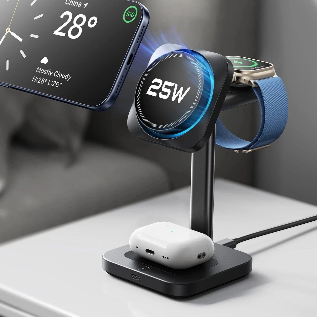 CryoBoost 3-in-1 Magnetic Charging Station