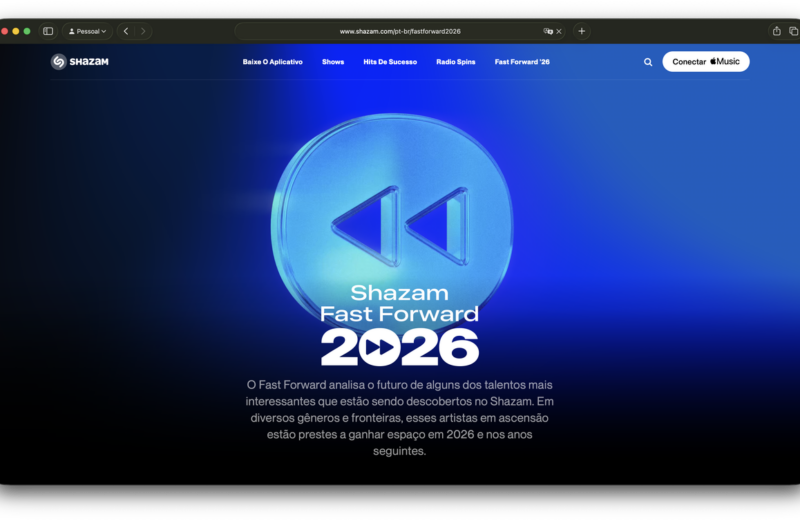 Shazam atualiza lista Fast Forward com artistas que são promessas para 2026