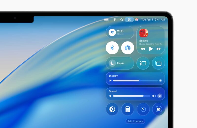 Como redimensionar um item na Central de Controle do Mac