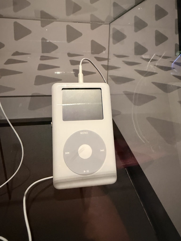 iPod classic exposto no museu