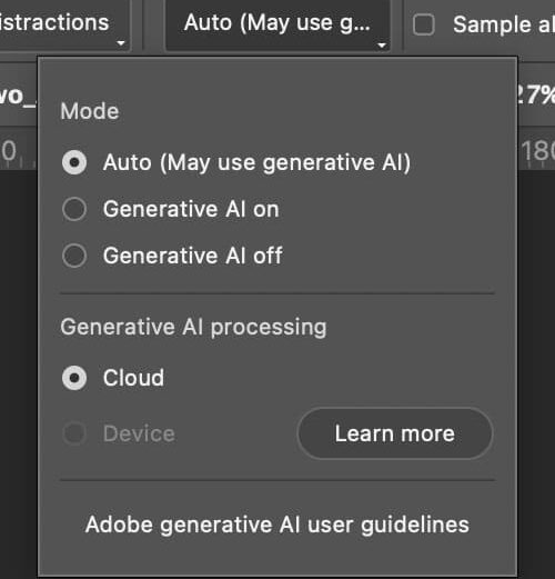 Photoshop: ferramenta “Remover” agora pode usar processamento local de IA