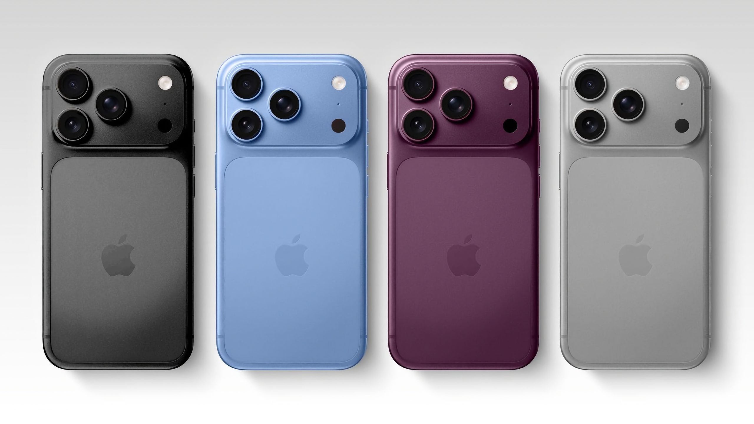Possíveis cores dos "iPhones 18 Pro"